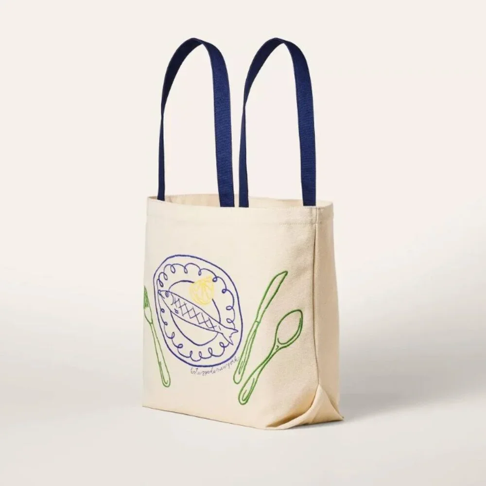 NWT Fish Embroidered Canvas Tote Bag - kate spade new york x Target